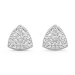 NOVAMART Fine Geometric & Water Drop 925 <b>Sterling</b> <b>Silver</b> <b>Stud</b> Earrings for Women Girls Wholesale Export - Product Image 1