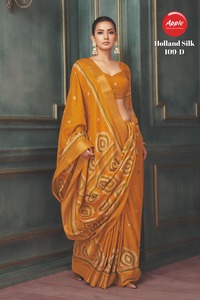 Premium Handloom Holland Silk Sarees Tissu Couleur assortie pour rideaux élégants et designers Holland Silk Saree Luxurious Sarees - Product Image 4