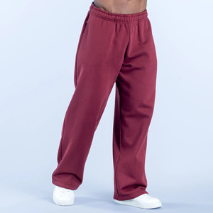 High Demanding Custom Embroidery Straight Leg <b>Joggers</b> For <b>Men</b> Heavyweight Cotton Fleece Baggy Gym & Streetwear <b>Men</b> Sweatpants - Product Image 6