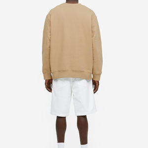 Ras du cou éponge polaire sweat pour hommes coton à l'intérieur pull poids lourd O cou pull hommes sweat - Product Image 5