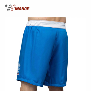 Pantalones cortos MMA de buena calidad para hombre Pantalones cortos de agarre con impresión de logotipo personalizado \ Jiu Jitsu Fightwear Pantalones cortos personalizados con el mejor estilo de corte - Product Image 5