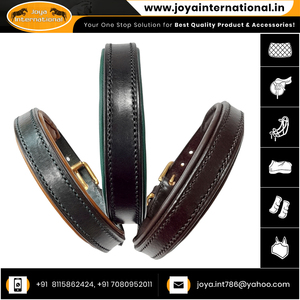 Fournitures pour animaux de compagnie Fabricant d'usine Vente en gros Logo personnalisé Collier de chien rembourré classique en cuir véritable plié - Product Image 6