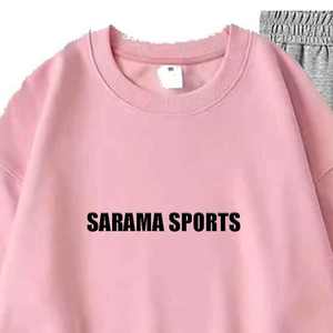 Conjunto Deportivo Personalizado con Bordado, Costura Personalizada, Logotipo Bordado Floral, Chándal con Cuello Redondo - Product Image 5