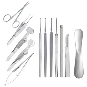 Kit Oftálmico para Cirugía de Chalazión, Juego de Instrumentos Microquirúrgicos para Vitrectomía y Blefaroplastia, Juego de 13 Piezas - Product Image 1
