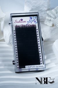 Vente en gros MAT NOIR CACHEMIRE EXTENSION DE CILS PLATEAU À CILS Fabrication Fournitures Volume Russe Classique Extension de Cils Individuels - Product Image 5