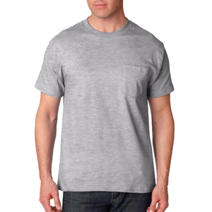 <b>Men's</b> High Quality 210G Cotton <b>T</b>-<b>Shirt</b> OEM <b>Pocket</b> Fashion Street Style Short Sleeve Solid Print Pattern - Product Image 6