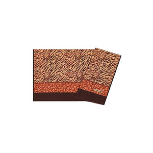 Beige Polyester Rectangular <b>Scarf</b> with Logo Pattern-Headpiece & Neckerchief - Product Image 1