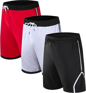 Pantalones cortos deportivos para hombre de baloncesto de verano con logotipo personalizado, ropa de calle de poliéster de punto de talla grande personalizada - Product Image 2