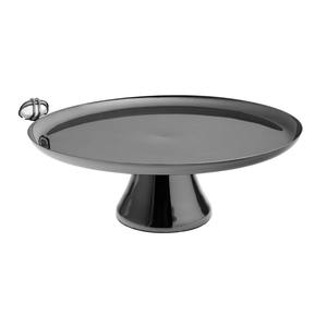 แท่นวางเค้กโลหะสีดำแบบทันสมัย | แท่นโชว์ขนมหวานขัดเงา - Product Image 2