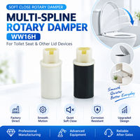 Amortisseur rotatif à fermeture silencieuse pour couvercle de toilettes, mouvement fluide et contrôlé, OEM, fabrication sur mesure, directement du fabricant