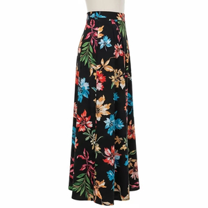 Falda de poliéster teñida Lisa ecológica para mujer, tela suave ligera, diseño elegante para oficina informal y ropa de verano - Product Image 5