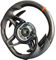 Volant sport à 3 branches en cuir et fibre de carbone avec LED, couleur personnalisable, pour McLaren 720S 570S 600LT 540C (2017-2021)