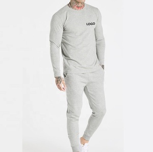 Manches longues respirant léger motif à carreaux sport exercice t-shirt pour hommes en gros coton Polyester hommes t-shirts personnalisés - Product Image 2