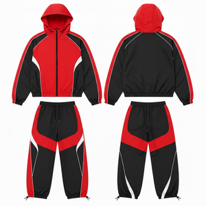 Survêtements de loisirs et de sport urbains 2026, tendance, de haute qualité, couleur unie, avec poches zippées, respirants et légers, en stock - Product Image 5
