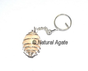 Buy CreamMoon <b>Stone</b> Tumbled <b>Cage</b> Keychain Online | Natural <b>Stone</b> CreamMoon <b>Stone</b> Tumbled <b>Cage</b> Keychain Online - Product Image 1
