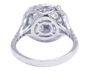 Anillo de diamantes de moissanita redondo elegante de alta calidad para mujer en compromiso perfecto, joyería de diamantes de aniversario o regalo - Product Image 5