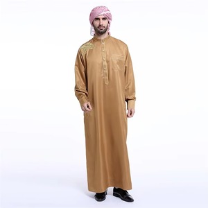 Últimos nuevos diseños en línea Abaya Venta al por mayor Dubai Hombres Thobe Ropa para la venta - Product Image 1