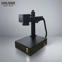 Machine de marquage laser à fibre HAUSER nouvelle génération 30W/20W, portable, refroidie par air, logiciel CNC EZCAD2, compatible DXF/BMP/PLT/DWG/AI Bjjcz Dst