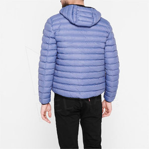 Veste d'hiver matelassée de créateur pour hommes en nylon imperméable avec col montant et rembourrage matelassé à bulles Manteau d'extérieur personnalisé - Product Image 3