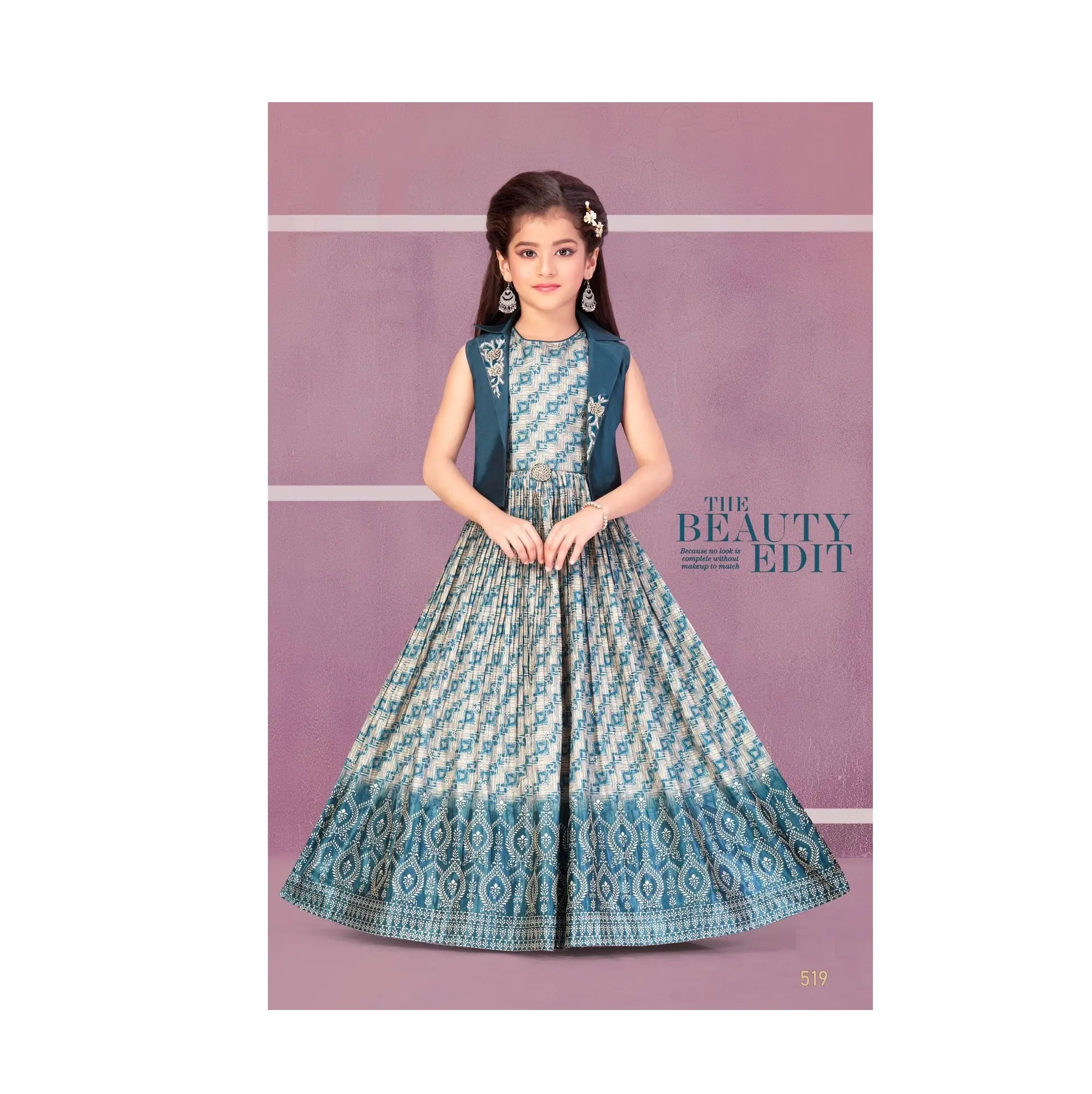 Высококачественное платье в стиле шарара и палаццо, полная длина, Анаркали для праздничной одежды от индийского поставщика