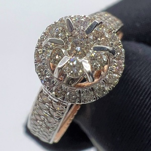 แหวนหมั้นเพชรแท้14K & 18K หรูหราและหรูหราผลิตภัณฑ์แหวนเพชรระดับไฮเอนด์ - Product Image 1