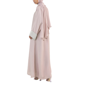 เดรสอาบายาสำหรับผู้หญิง2024แขนยาวผ้าโพลีเอสเตอร์ขนาดใหญ่พิเศษสำหรับมุสลิมแบบดั้งเดิม - Product Image 4