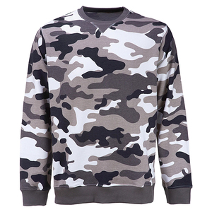 Sudaderas de Camuflaje Cómodas al por Mayor para Hombre, Básicas de Algodón Mezclado, Más Vendidas, Cuello Redondo, Ropa Casual - Product Image 1