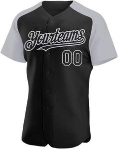 เสื้อเบสบอลออกแบบได้ตามต้องการสำหรับแฟนทีมกีฬาและลีกสวมใส่สบายระบายอากาศได้ดีพร้อมชื่อและหมายเลขส่วนตัว - Product Image 2