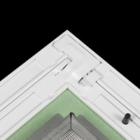 Évent de pignon en aluminium 300X300MM avec conception d'écran