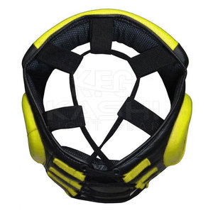 Protège-tête de boxe portable en cuir fabriqué au Pakistan, design respirant et absorbant les chocs pour un confort et une sécurité améliorés lors de l'entraînement - Product Image 5