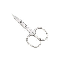 Outils professionnels de haute qualité pour le soin des ongles, pour droitiers, manucure russe, ciseaux à cuticules droits, tranchants, en acier inoxydable, durables