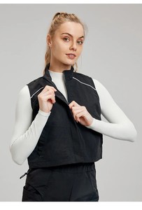 Chaleco/chaqueta deportiva de alta calidad 2025, temporada Otoño Invierno, nueva chaqueta universitaria informal holgada sin mangas para mujer - Product Image 4