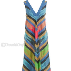 ผู้หญิงพิมพ์ชุดMaxiยาวสายรัดบางคอหลังลึกผูกริบบิ้นราคาต่ําแฟชั่นชุดลําลอง - Product Image 1