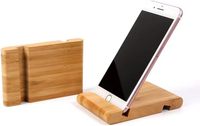 Support de téléphone portable pour bureau Support de téléphone portable en bois en bois Support de smartphone de bureau portable Support de téléphone portable universel