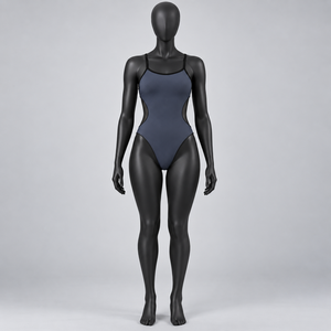 Maillot de bain une pièce ARENA Team Challenge, séchage rapide, noir asphalt, taille 40, 100% polyester, UPF50+ - Product Image 1