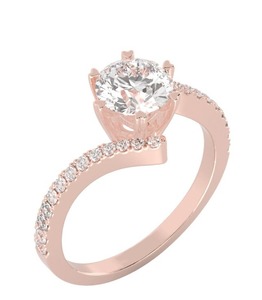 Anillo de compromiso de moissanita para mujer Anillo de moissanita de plata esterlina El mejor regalo de regalo para mujeres y hombres Anillo' - Product Image 4