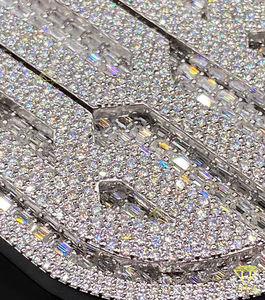 Iced Out Moissanite Diamant Pendentif Hip Hop Bling Bijoux 925 Argent Baguette & Round Passes Diamant Testeur - Product Image 3