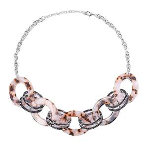 Cadena de eslabones de resina de alto brillo, perfecta para looks glamurosos, accesorios elegantes para fiestas y eventos, cadena de eslabones de resina para joyería de moda - Product Image 5