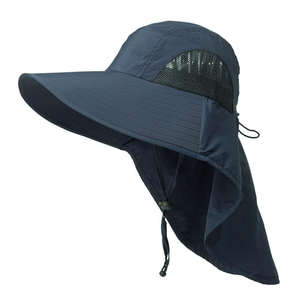 Chapeau de pêche imperméable de haute qualité, couvrant le visage et le cou, chapeau de soleil, chapeau de seau, protection extérieure - Product Image 1