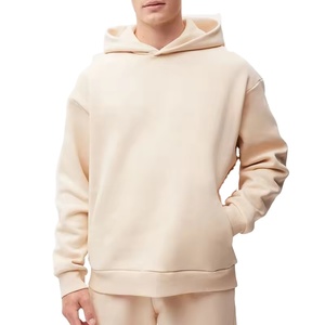Manufacturer's Bulk Heavyweight Fleece Hoodie for Men Thick Cotton Oversize Pullover Custom Plain Dyed Sweatshirt for Autumn - Product Image 1