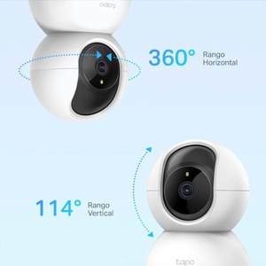 Caméra <span class=keywords><strong>WiFi</strong></span> intérieure TP-Link <span class=keywords><strong>Tapo</strong></span> 3MP, vision nocturne 360°, audio bidirectionnel, détection de mouvement, 4G LTE, 2K, V380Pro, Cloud White - Product Image 5
