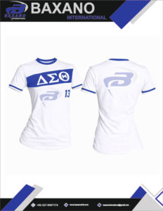 Delta Sigma Theta Sorority T-<b>Shirt</b> Greek Letter Design Sorority Members <b>Royal</b> <b>Blue</b> White 100% Cotton Breathable DST Sorority - Product Image 4