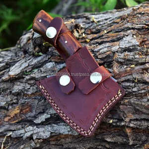 MS Factory Industrial Grade High Quality Damascus Steel Tomahawks Multi-Purpose Use Customizable Rose Wood Handle Custom Logo - Product Image 4