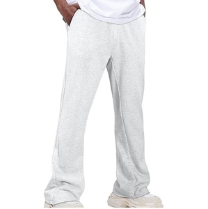 Flare <b>Stacked</b> Custom OEM Hot Selling Mens Gym Fitness Loose Plus Size Workout Exercise Sweat Pants Wholesale Breathable - Product Image 1