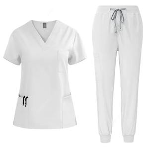 Uniformes d'infirmière pour femme, sweat-shirt médical unisexe, pantalon d'allaitement pour hôpital, beauté, SPA, vêtements de travail, matériel spandex - Product Image 2