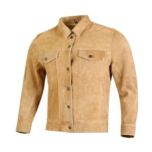 แจ็กเก็ตขี่มอเตอร์ไซค์หนังนิ่มสำหรับทุกเพศ, เสื้อแจ็กเก็ตมอเตอร์ไซค์ผ้าแคนวาสสำหรับให้ความอบอุ่นในฤดูหนาวดีไซน์คลาสสิก - Product Image 2