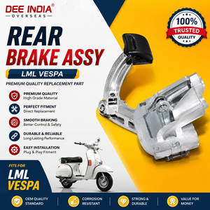 Ensemble de frein arrière pour LML Vespa, qualité OEM, tambour de frein complet, pièce de rechange durable - Product Image 3