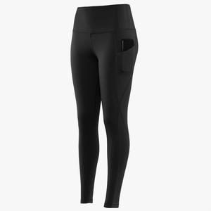 Custom <b>Womens</b> High Elastic Waist Dry Fit <b>Compression</b> <b>Leggings</b> Solid Eco Friendly Lightweight Breathable Full Length Plus Size - Product Image 1