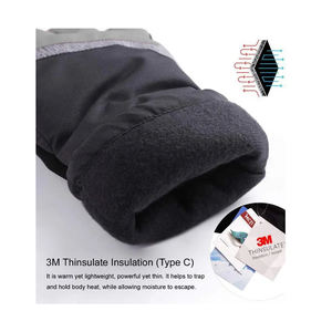 Vêtements de sport d'hiver unisexes pour adultes Gants de ski coupe-vent imperméables à l'isolation thermique Doigt complet Écran tactile léger - Product Image 5