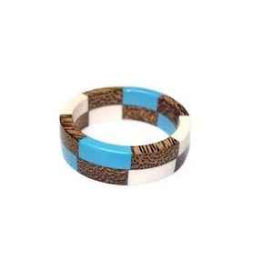 Buy Vintage <b>Wooden</b> Resin Bangle Set Heart Cut Trendy Women's Bracelet Bangles Round Handmade Fashion Trending <b>Jewellery</b> - Product Image 1